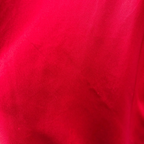 Victoria's Secret Red Lace Slip Nightie Mini Dress Slit M Satin - Picture 7 of 10